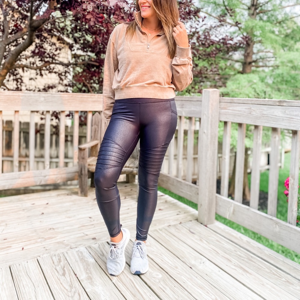 Faux leather Moto leggings